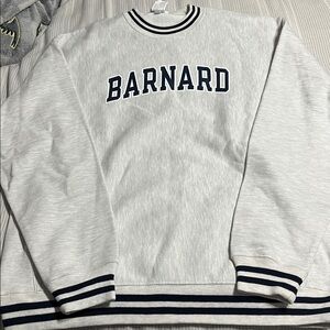 Champion White and Black Reverse Weave Sweatshirt